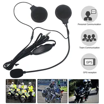 Portabil Hands-free Motorcycle Helmet Cască Interfon Motocicleta Căști cu Microfon pentru CD walkman smartphone