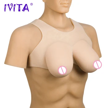IVITA 1800g Realist San Silicon Forme False Sani silicoane Potrivite Pentru Transexuali barbati îmbracati in femeie Transgender travestit