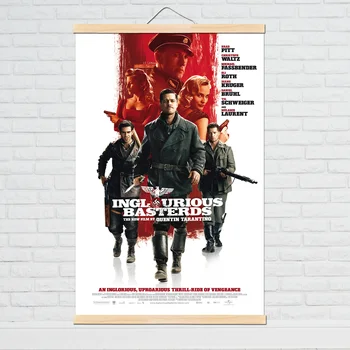 Film Clasic De Mătase Poster Inglourious Basterds Printuri De Arta Postere Vintage Decor De Perete Imagini Quentin Tarantino Postere