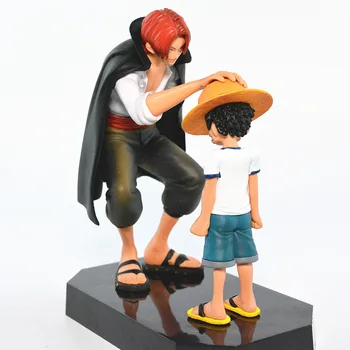 2 buc set 18cm Anime One Piece figura Akakami nu shankusu+ Pălărie Luffy PVC figurina de Colectie Model de Jucarie Figurine pentru copii
