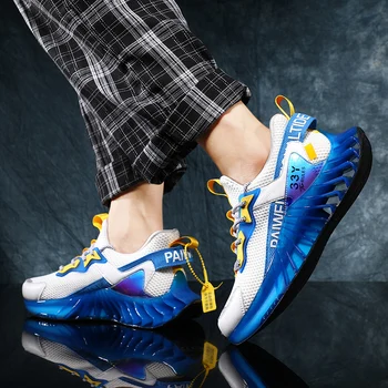 Pantofi barbati Nou pentru 2020 pentru Bărbați Adidași bărbați de Înaltă calitate pantofi Dantela-up Respirabil Bărbați de Funcționare Adidași Plus dimensiune pantofi 36-48