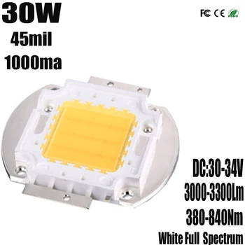 Putere mare LED-uri Chip 30W Full Spectrum 380-840nm1000ma Crească LED DIY Acvariu Lumina Pentru Acvariu sau Planta să Crească mai Repede