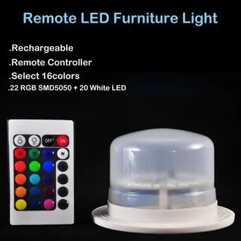 Reîncărcabilă RGBW LED Bulblite Mingea Lampa Impermeabil Bec Lite LED Sferă sub masă de lumină pentru nunta Casa gradina decoratiuni