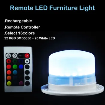 Reîncărcabilă RGBW LED Bulblite Mingea Lampa Impermeabil Bec Lite LED Sferă sub masă de lumină pentru nunta Casa gradina decoratiuni