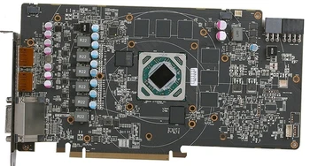 BYKSKI Apă Bloc folosi pentru PowerColor RX580 Red DEVIL 8G RX590 / placa Video Complet Acoperi placa Grafica Cupru Radiator Bloc RGB