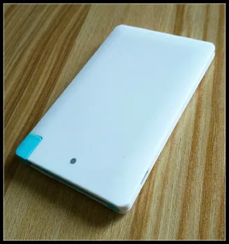 Hot-vânzare Card Forma 6.6 mm grosime Super-Mini-Încărcător Portabil Slim Body Power bank 2500mAh Polimer extern portabil Powerbank