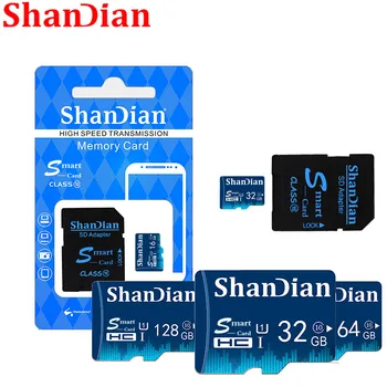SHANDIAN Smart card SD 32GBTF USB Flash Card de Memorie Pentru Telefon și aparat de Fotografiat Smartsd Card SD 32GB Clasa 6 Stick de Memorie USB Gratuit Nava