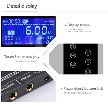 TP-5 Touch Screen Profesionale de Tatuaj Kit de Alimentare UPGRADE de Alimentare Digital Display LCD Tatuaj Alimentare