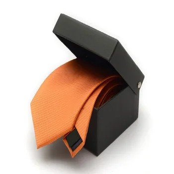 2020 Brand Nou pentru Bărbați de Înaltă Calitate de Moda 6 CM 8 CM Diagonal Portocaliu Cravata Romantic Nunta Mirele Gât Cravata pentru Barbati cu Cutie de Cadou