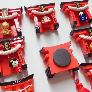 Magnet De Frigider Decorare Japonia Inari Taisha Altar De Suveniruri Desene Animate Magnetice, Autocolant Fox Bell Osaka Memorial De Călătorie Autocolant De Perete