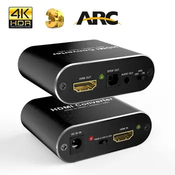 HDMI splitter audio extractor 4K 60hz HDMI Audio Extractor 5.1 ARC audio Independente stereo ieșire SPDIF semnal HDMI Switch