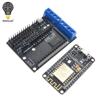 Nod MCU Kit de Dezvoltare NodeMCU + Scut Motor Esp Wifi Esp8266 Esp-12e diy jucărie rc telecomanda Lua Io auto inteligent Esp12e