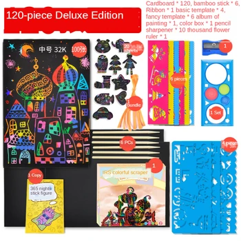 50pcs / 100buc Colorate Zero Hârtie de Desen Set Graffiti Model Pentru Educația Copiilor Manual DIY Creative de Pictură Jucarii