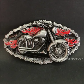 Cowboy Ardere motocicleta de Metal Catarama Clasica motociclist moda Catarame se Potrivesc 4cm Curea Largă Bărbați,Femei, Blugi,Haine, accesorii