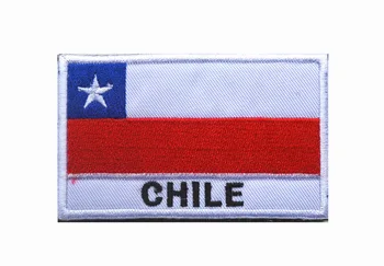 5pcs/lot Chile Pavilion Punisher CHILIAN DRAPELUL NAȚIONAL Patch Moralul Tactice Patch Cârlig Buclă Insigna Decor Patch-uri