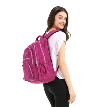 TEGAOTE Școală Sac de Nailon Impermeabil Brand de Laptop, Rucsaci Pentru Adolescent Femei Rucsac de Agrement Saci de Umăr Calculator Packsack