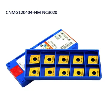 10buc CNMG120404 CNMG120408 HM PC9030 NC3020 de Înaltă Calitate, Insertii Carbură CNC Strung de Cotitură Externe Instrument Pentru Oțel