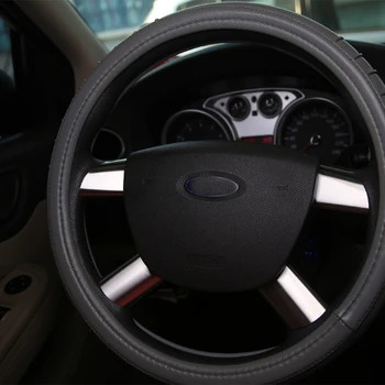 Mânz de Ardere 4 Buc Oțel Inoxidabil Volan Masina Decor Capacul Ornamental Autocolant pentru Ford Focus 2 MK2 2005 - 2011 Accesorii