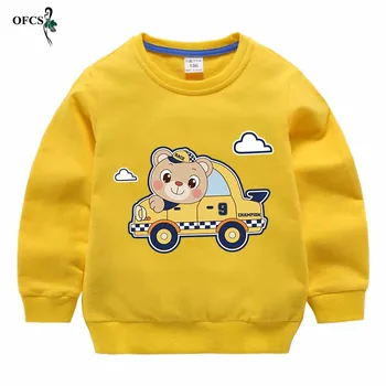 Copii Pulover Nou Haine de Toamna pentru Copii Băiat și Fată de Desene animate de Imprimare Full tricou Casual, din Bumbac Copilul Sweatershirt Topuri 18M-12T