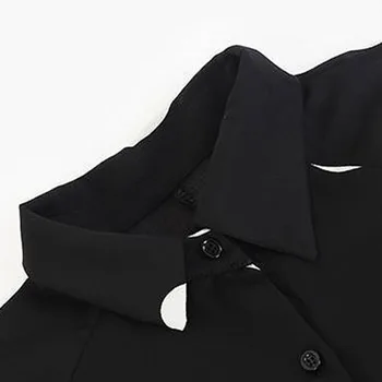 Stil Coreean De Vară 2021 Maneca Scurta Bluza Șifon Simplu Buline Chic Casual Tricou Supradimensionat Moda Doamnă Birou Blaturi De Lucru