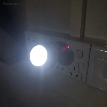 2021 LED Lumina de Noapte Rotație de 360 UE NE Plug Lampa de Noapte Cu Senzor de Lumina Sens Comuta Automat Pe Sau Pe Pentru Dormitor Copil