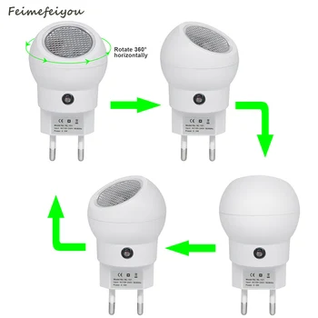 2021 LED Lumina de Noapte Rotație de 360 UE NE Plug Lampa de Noapte Cu Senzor de Lumina Sens Comuta Automat Pe Sau Pe Pentru Dormitor Copil