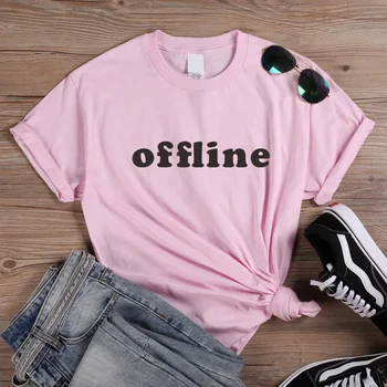 ONSEME offline Litere Tipărite Tricou Femei Topuri de Vara tricou Maneca Scurta pentru Femei T shirt Casual Estetice femeie T-shirt Q-27