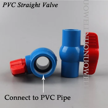 10buc 20 25 32 40 50 mm Teava din PVC Mufa de conectare a Supapei de irigații Agricole Tub Drept robinet cu Bilă Grădină Conducta de Apă Articulațiilor