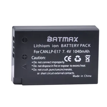 Batmax 2 buc LP-E17 LPE17 LP-E17 Baterie Li-ion cu Cutie de Baterie pentru Canon EOS 760D 800D T6i 750D T6s M3 M5 M6 8000D Kissx8i