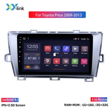 9 inch Android cu ecran 8.1 Navigatie GPS Radio auto pentru perioada 2009-2013 Toyota Prius masina LHD player multimedia cu Bluetooth USB WIFI