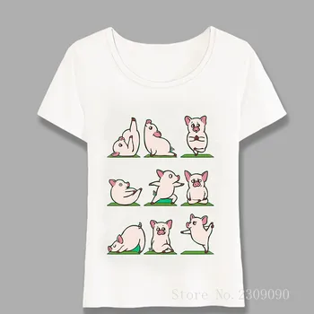 Labrador Retriever Yog Art T-Shirt Femei Drăguț t-shirt Câine Amuzant Design Topuri Casual Hipster Teuri Hip Hop Tricou Harajuku