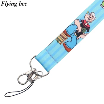 20buc/lot Flyingbee Creative kawaii Breloc de Desene animate de Telefon Șnur de Moda Curea de Gât Lanyard-uri pentru Carte de IDENTITATE Telefon Cheile X0718