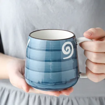 Ceramica de Creatie de Mare Capacitate Cana mic Dejun Cafea cu Lapte Cupa Biroul Personal Ceai Cană cu Suc de Homeware Cuplu Decor Cana 1BUC