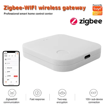 Tuya Smart Home Zigbee 3.0+Wifi Poarta de acces Multi-Funcție de Dispozitiv Hidraulic Tuya Inteligent gateway Funcționează Cu Alexa de Start Google