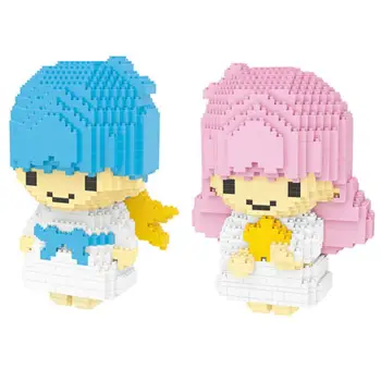 Fierbinte lepining creatorii de Desene animate Clasice Twin Star Kiki & Lala figura mini Micro Diamant Blocuri model cărămizi jucării pentru cadou
