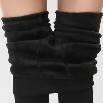 Femeile Căldură Fleece de Iarna de Moda Elastic Jambiere Cald Fleece Căptușit Slim Termice Pantaloni de Toamna femei, haine FJ55