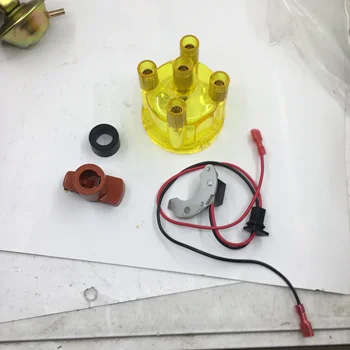 SherryBerg electrice Aprindere Electronica kit JFU4 cu Distribuitor galben Capac si Rotor pentru Ford Pinto pentru bosch distribuitor
