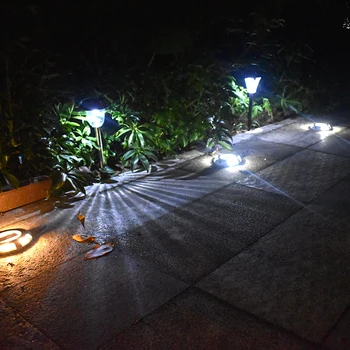 Solar LED Lumini în aer liber din Oțel Inoxidabil Cale Peisaj de Lumină pentru Calea Terasă Curte Punte parcare și Grădină Solare Lampă de Masă