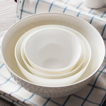 7,5 inch, alb simplu bone china cina bol, boluri din ceramica pentru deserturi, bufet, cristal castron creative, japoneză castron