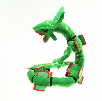 80cm Desene animate Mega XY Rayquaza de Pluș Umplute Păpușă Jucărie Omega Ruby Rayquaza Dragon din Pluș Jucarii Moale Papusa Copii Cadou SA1415
