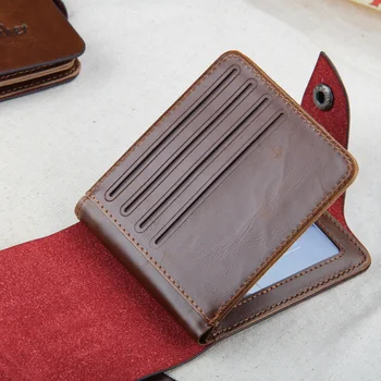 Vânzare de moda designer de bărbați portofele 6 Modele Clasice hasp casual maro deținătorii de carduri de credit pungă portofel pentru barbati #04