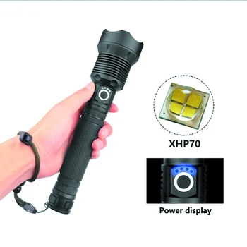 150000 Lumeni XHP70 5 Modul de LED-uri USB Reîncărcabilă 18650 26650 lanterna Lanterna