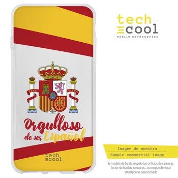 FunnyTech®Silicon de Caz pentru Iphone 11 Pro am scut Spania mândru