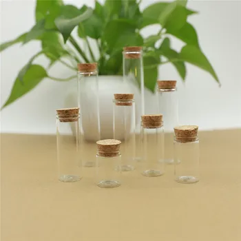 50pcs/lot Mini Sticlă de 22*120mm 35ml Tub de Testare, Dop de Plută Spice Sticle Recipient Mic DIY Borcane și Flacoane Sticle Mici de sticlă
