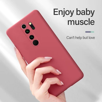 Ultra-subțire Drăguț Curea Silicon Lichid Telefon Caz Pentru Xiaomi Redmi Note 10 9 s 8 Km 10 9 8 Lite Pro Lux Capac Moale Coque