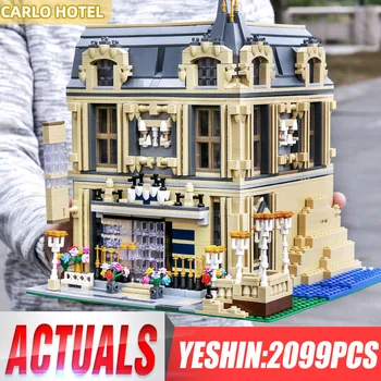 Yeshin 0927 Streetview Construirea MOC Carlo Hotel Modelul Blocuri de Asamblare Cărămizi Jucării Noi pentru Copii de Craciun Cadouri de Anul Nou