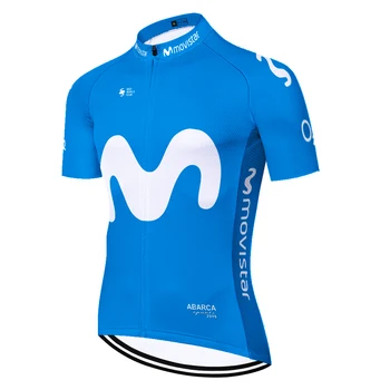2020 movistar maneci scurte jersey ciclism bărbați iute uscat camiseta ciclismo Respirabil maneci scurte ropa ciclismo hombre