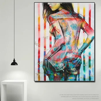 Nud, Portret Poster Pictura Cuadros Acasă Tipărite Sexy Femei De Perete De Artă Grafică Decor Camera De Zi Opera De Arta Pictura
