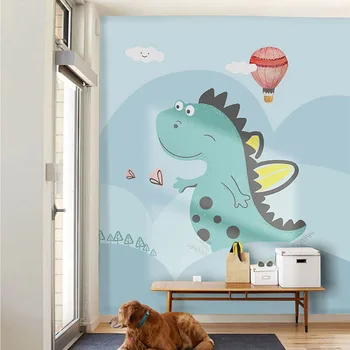 Personalizate 3D Tapet Fotografie Grădiniță Pictate manual Dinozaur pentru Copii Cameră de Băieți Dormitor Fete de Desene animate Decor Mural Tapet