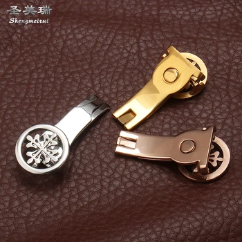 Shengmeirui 18MM 20MM argint aur a crescut aur pliere catarama PENTRU patek philippe ceas cu accesorii